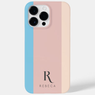 Coque Pour Pour iPhone 14 Pro Max Rose couleur couleur bleu ciel rose bleu