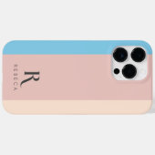 Coques Case-Mate iPhone Rose couleur couleur bleu ciel rose bleu (Verso (horizontal))