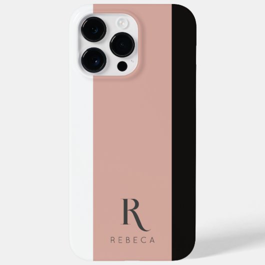 Coques Case-Mate iPhone Rose couleur trois couleurs personnalisé Or Blanc  (Verso)