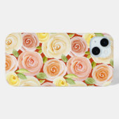 Coques Case-Mate iPhone Rose d'aquarelle traité (Verso (horizontal))
