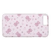 Coques Case-Mate iPhone Rose d'arrière - plan de nounours (Dos (Horizontal))