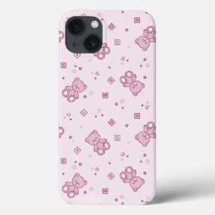 Coques Pour iPhone Rose d'arrière - plan de nounours