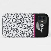 Coques Case-Mate iPhone Rose de la couverture B de mode d'iPhone mignon de (Dos (Horizontal))