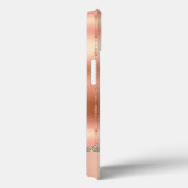 Coques Case-Mate iPhone Rose de luxe moderne Parties scintillant or Bling (Verso / Droite)