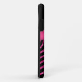 Coques Case-Mate iPhone Rose de monogramme, caisse noire de l'iPhone 5 de (Dos/Droite)