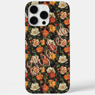 Coques iPhone 16 Pro Max Rose de nom personnalisé