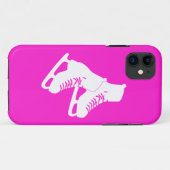 Coques Case-Mate iPhone rose de patins de glace de l'iPhone 5 (Dos (Horizontal))