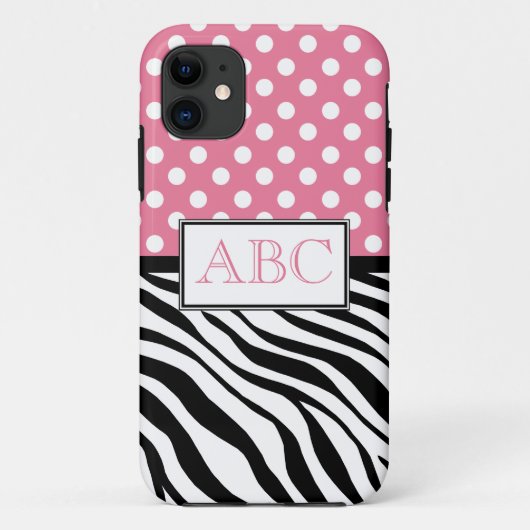 Coques Case-Mate iPhone Rose de point de polka et cas de l'iPhone 5 (Dos)