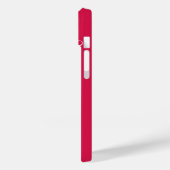 Coques Case-Mate iPhone Rose de script personnalisé rouge (Verso / Gauche)