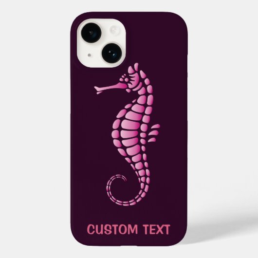 Coques Case-Mate iPhone Rose de Seahorse (Verso)