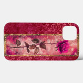 Coques Case-Mate iPhone Rose de style grunge rose (Verso (horizontal))