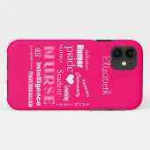 Coques Case-Mate iPhone Rose de /Vibrant de Fierté-Attributs (Dos (Horizontal))