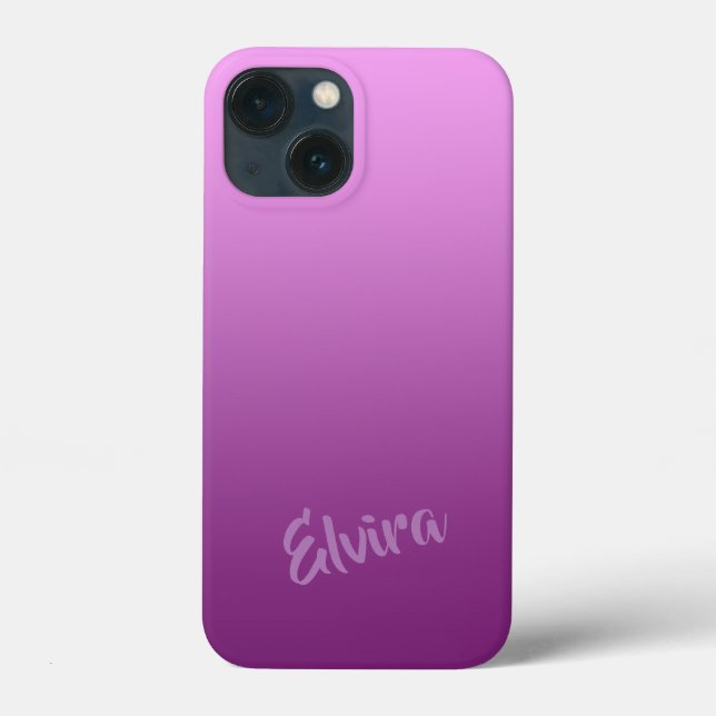 Coques Case-Mate iPhone Rose dégradé avec nom personnalisé (Verso)