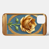 Coques Case-Mate iPhone Rose dorée avec détails ornés élégants (Verso (horizontal))