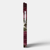 Coques Case-Mate iPhone Rose du crâne Bourgogne Personnalisé (Verso / Gauche)