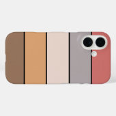 Coques Case-Mate iPhone Rose Dusty Crème De Café Sur Papier Aquarelle (Verso (horizontal))