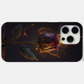 Coques Case-Mate iPhone rose en feu (Verso (horizontal))