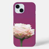 Coques Case-Mate iPhone Rose en floraison simple sur Magenta (Verso)