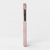 Coques Case-Mate iPhone rose en or girly rouge queen lashes yeux (Dos/Gauche)