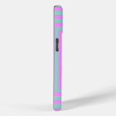 Coques Case-Mate iPhone Rose et gris en carrés (Verso / Droite)