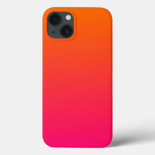 iPhone 13 Coque Rose et orange ombré