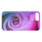 Coques Case-Mate iPhone Rose et Raindrops (Dos (Horizontal))