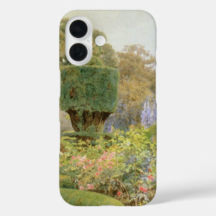Coques iPhone 16 Rose et rose par Elgood, Jardin anglais Vintage
