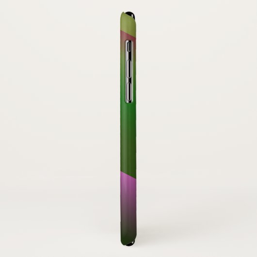 Coques Case-Mate iPhone Rose Et Vert Gradient Amusant (Dos/Gauche)
