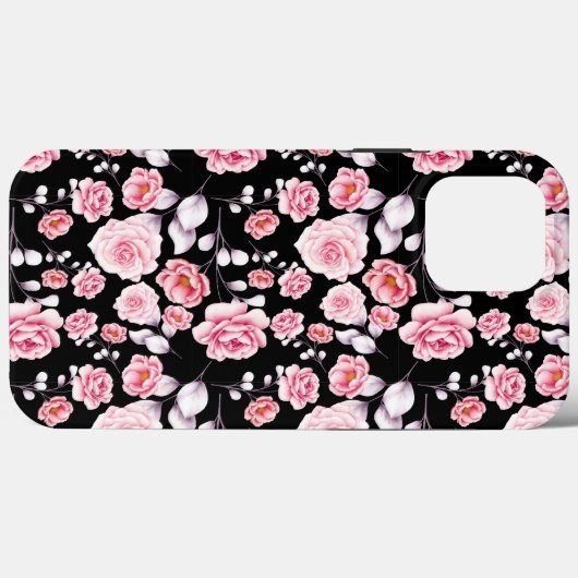 Coques Case-Mate iPhone rose Fleurs classe et chic élégant (Verso (horizontal))
