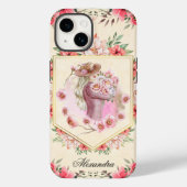 Coques Case-Mate iPhone Rose Floral Girl, Printemps (Verso)