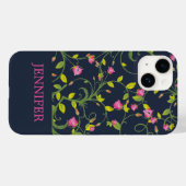 COQUES Case-Mate iPhone ROSE FLORALE ROSE VINE MARINE PERSONNALISÉE (Verso (horizontal))