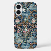 Coques Case-Mate iPhone Rose Foncé Turquoise Pierre Jean Bleu (Verso)