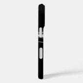 COQUES Case-Mate iPhone ROSE FRACTAL BLANC EN NOIR (Verso / Droite)