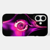 Coques Case-Mate iPhone Rose FRACTAL BLANC PURPLE ROSE (Verso (horizontal))