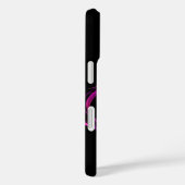 Coques Case-Mate iPhone Rose FRACTAL BLANC PURPLE ROSE (Verso / Droite)