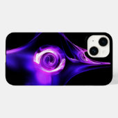 COQUES Case-Mate iPhone ROSE FRACTAL BLEU ROSE BLANC (Verso (horizontal))