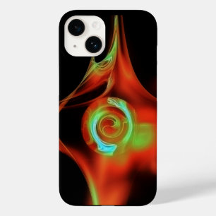 COQUES POUR iPhone ROSE FRACTAL BLEU VERT ROUGE