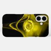 COQUES Case-Mate iPhone ROSE FRACTAL JAUNE LÉGER (Verso (horizontal))