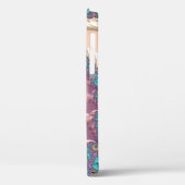 Coques Case-Mate iPhone Rose fractal moderne Gold Nom manuscrit (Verso / Gauche)