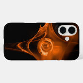 Coques Case-Mate iPhone Rose FRACTAL ORANGE JAUNE (Verso (horizontal))