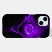 Coques Case-Mate iPhone Rose FRACTAL PURPLE (Verso (horizontal))