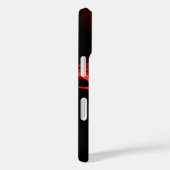 COQUES Case-Mate iPhone ROSE FRACTAL ROUGE EN NOIR (Verso / Droite)