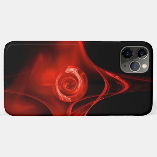 COQUES Case-Mate iPhone ROSE FRACTAL ROUGE EN NOIR (Dos (Horizontal))
