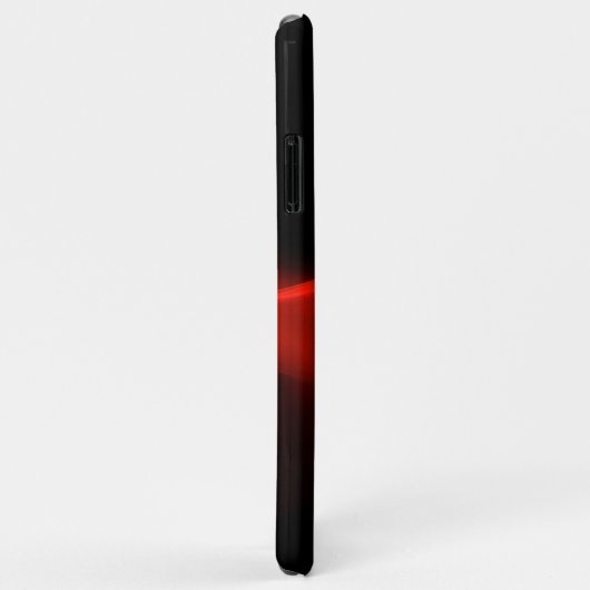 COQUES Case-Mate iPhone ROSE FRACTAL ROUGE EN NOIR (Dos/Droite)