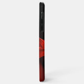 COQUES Case-Mate iPhone ROSE FRACTAL ROUGE EN NOIR (Dos/Gauche)