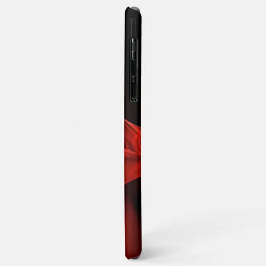 COQUES Case-Mate iPhone ROSE FRACTAL ROUGE EN NOIR (Dos/Gauche)