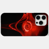 COQUES Case-Mate iPhone ROSE FRACTAL ROUGE EN NOIR (Verso (horizontal))