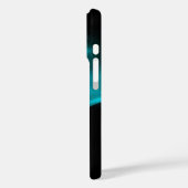 Coques Case-Mate iPhone ROSE FRACTAL, Turquase Bleue Noir (Verso / Gauche)