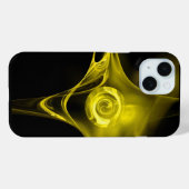 COQUES Case-Mate iPhone ROSE FRACTALE JAUNE CLAIR (Verso (horizontal))