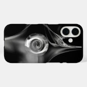 COQUES Case-Mate iPhone ROSE FRACTALE NOIR BLANC (Verso (horizontal))